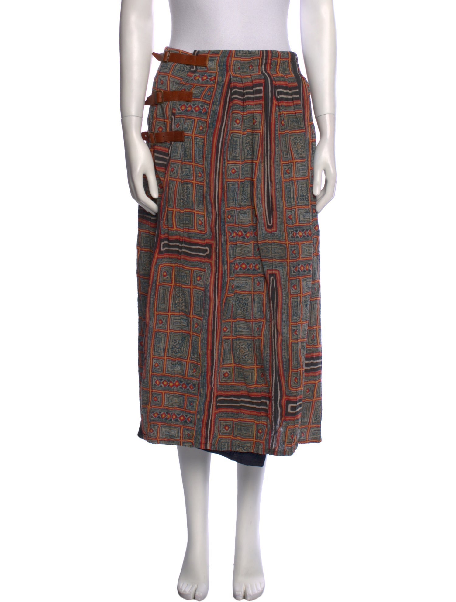 Kapital Printed Midi Length Skirt